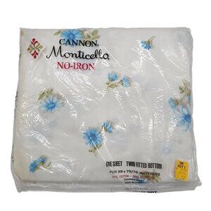 Cannon Monticello No-Iron Twin Fitted Bottom Sheet 39x75/76